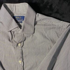 Polo by Ralph Lauren Men's Striped Button Down Shirt size 16.5 32-33